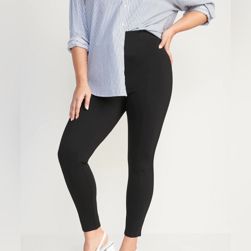 Old Navy Stevie Pixie Pant in Black Suede XL